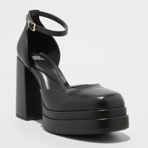 Wild Fable ~ Bianca Platform Pumps - Black 8